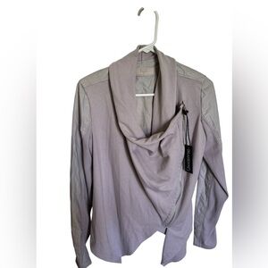 Blank NYC Lavender Draped Blazer